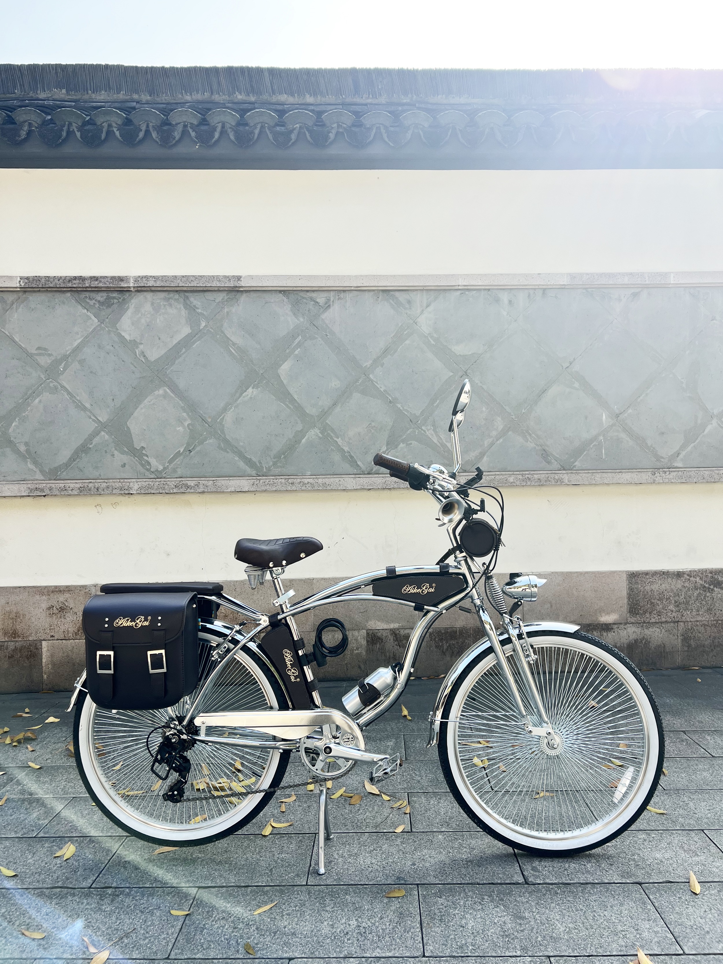 Super Chrome Retro Cruiser Bike Vintage Bicycle